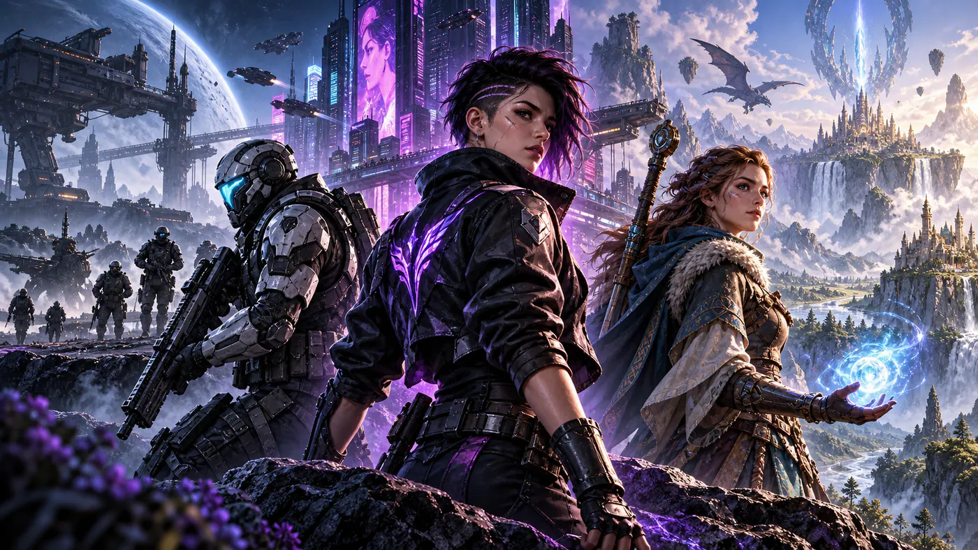 Original PC gaming heroes across futuristic, tactical and fantasy worlds