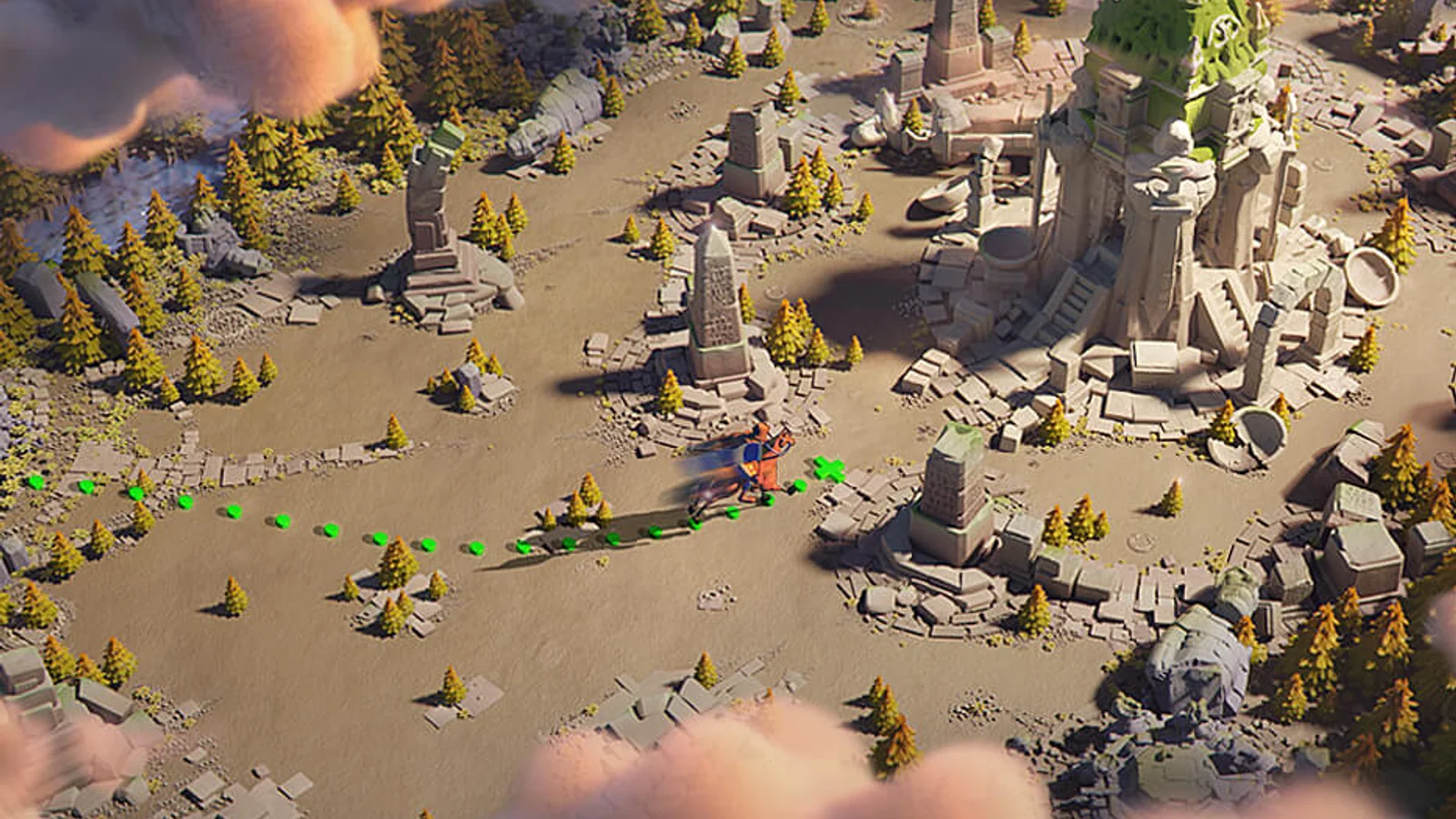 A scout exploring an unrevealed Rise of Kingdoms map